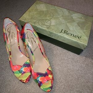 Floral summer heels